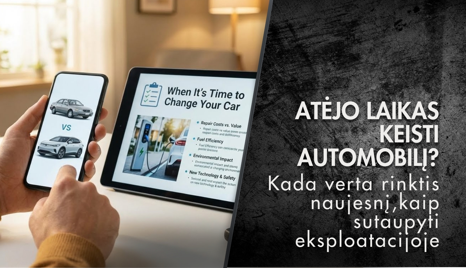 Kada verta keisti automobilį į naujesnį arba į elektromobilį?