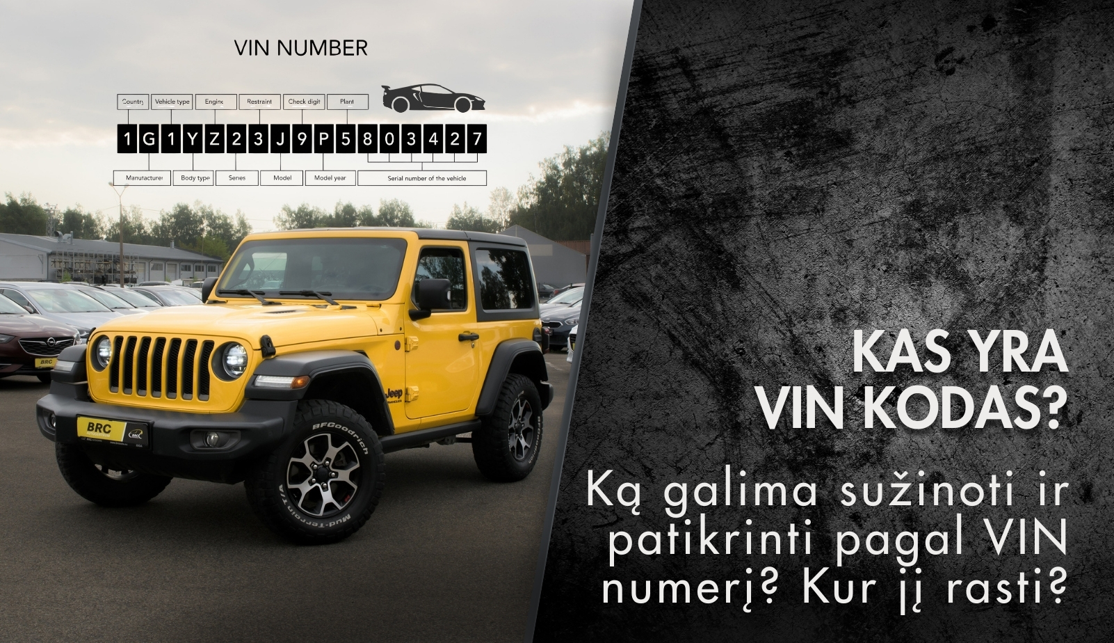 Kas yra automobilio VIN kodas ir kodėl jis svarbus?