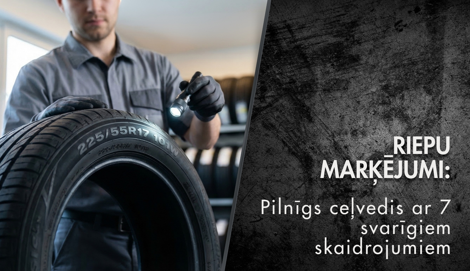 Automobiļu riepu marķējums: ko nozīmē burti un cipari?